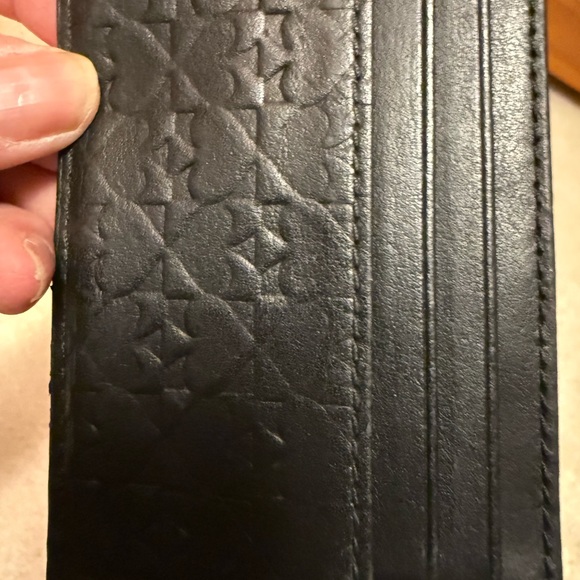 Kate Spade Black Quilted Card Holder with Gold Logo - Picture 2 of 3